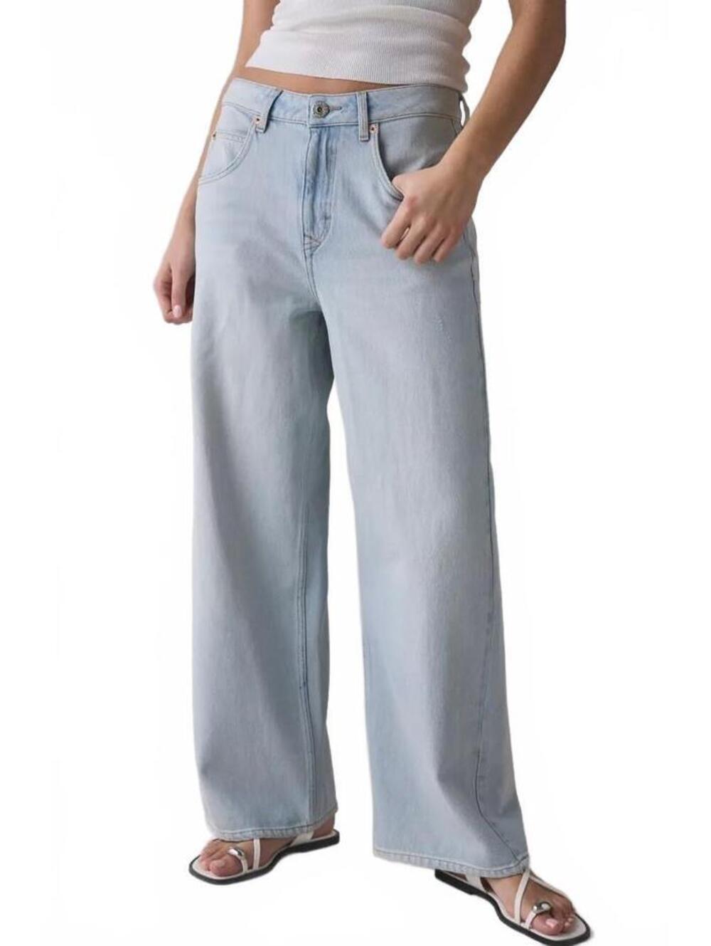 UO BDG Jaya Baggy Low-Rise Boyfriend Jeans Urban Outfitters NWT Blue Indigo 33